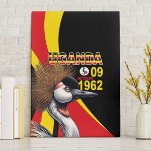 Uganda Independence Day with Crowned Cranes Canvas Wall Art