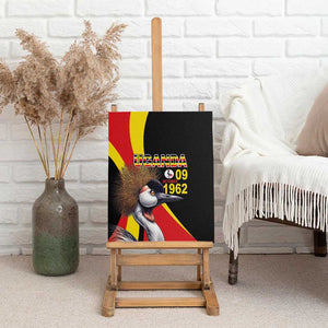 Uganda Independence Day with Crowned Cranes Canvas Wall Art