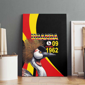 Uganda Independence Day with Crowned Cranes Canvas Wall Art