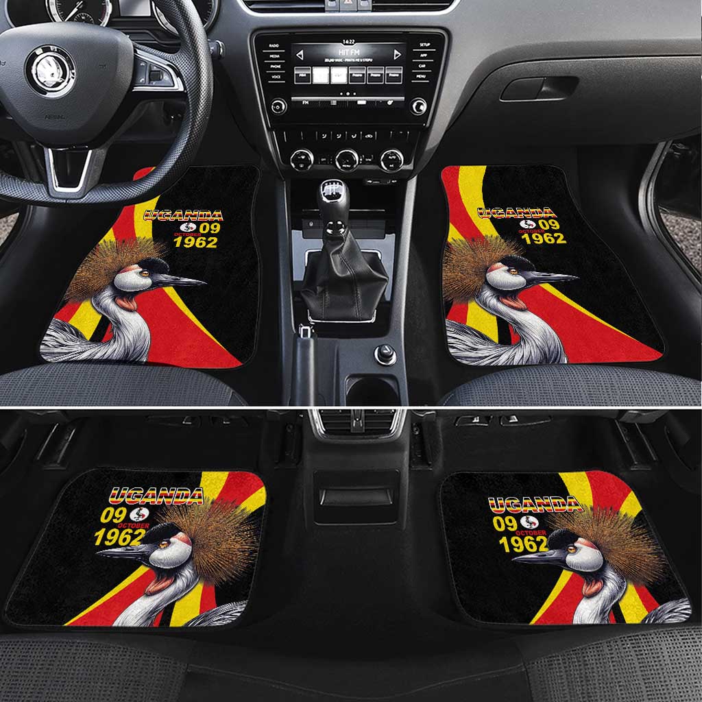 Uganda Independence Day with Crowned Cranes Car Mats