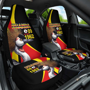 Uganda Independence Day with Crowned Cranes Car Seat Cover