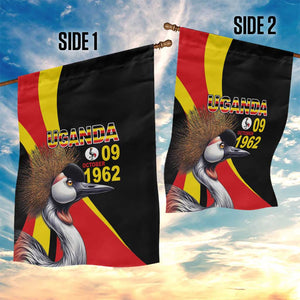 Uganda Independence Day with Crowned Cranes Garden Flag