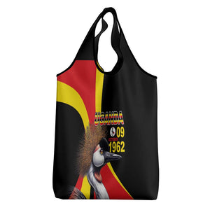 Uganda Independence Day with Crowned Cranes Grocery Bag