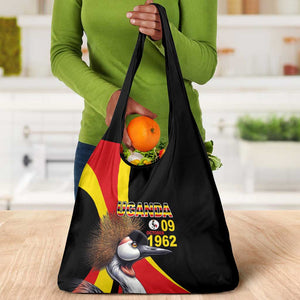 Uganda Independence Day with Crowned Cranes Grocery Bag