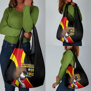 Uganda Independence Day with Crowned Cranes Grocery Bag