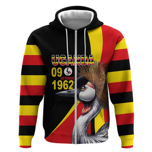 Uganda Independence Day with Crowned Cranes Hoodie