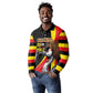 Uganda Independence Day with Crowned Cranes Long Sleeve Polo Shirt