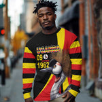 Uganda Independence Day with Crowned Cranes Long Sleeve Shirt LT03