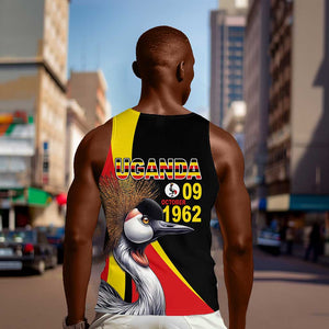 Uganda Independence Day with Crowned Cranes Men Tank Top