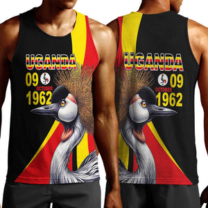 Uganda Independence Day with Crowned Cranes Men Tank Top