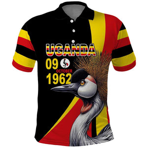 Uganda Independence Day with Crowned Cranes Polo Shirt