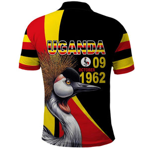 Uganda Independence Day with Crowned Cranes Polo Shirt