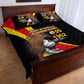 Uganda Independence Day with Crowned Cranes Quilt Bed Set