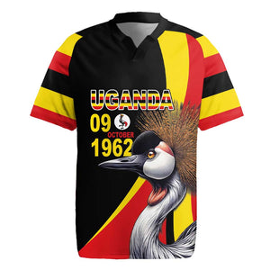 Uganda Independence Day with Crowned Cranes Rugby Jersey