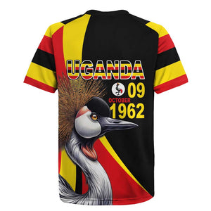 Uganda Independence Day with Crowned Cranes Rugby Jersey