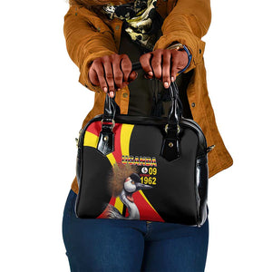 Uganda Independence Day with Crowned Cranes Shoulder Handbag