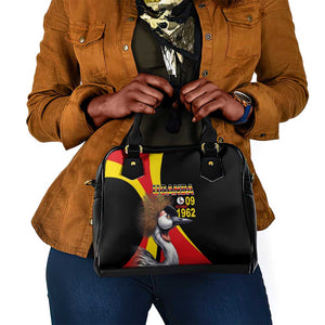 Uganda Independence Day with Crowned Cranes Shoulder Handbag