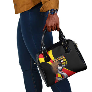 Uganda Independence Day with Crowned Cranes Shoulder Handbag