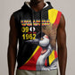 Uganda Independence Day with Crowned Cranes Sleeveless Hoodie - African Pride