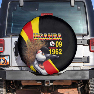 Uganda Independence Day with Crowned Cranes Spare Tire Cover