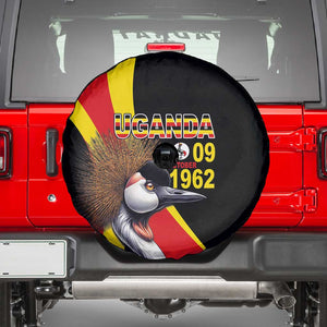 Uganda Independence Day with Crowned Cranes Spare Tire Cover