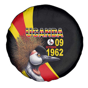 Uganda Independence Day with Crowned Cranes Spare Tire Cover