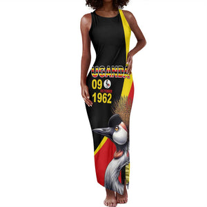 Uganda Independence Day with Crowned Cranes Tank Maxi Dress