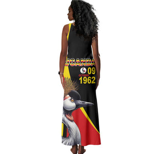 Uganda Independence Day with Crowned Cranes Tank Maxi Dress