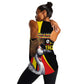 Uganda Independence Day with Crowned Cranes Women Racerback Tank