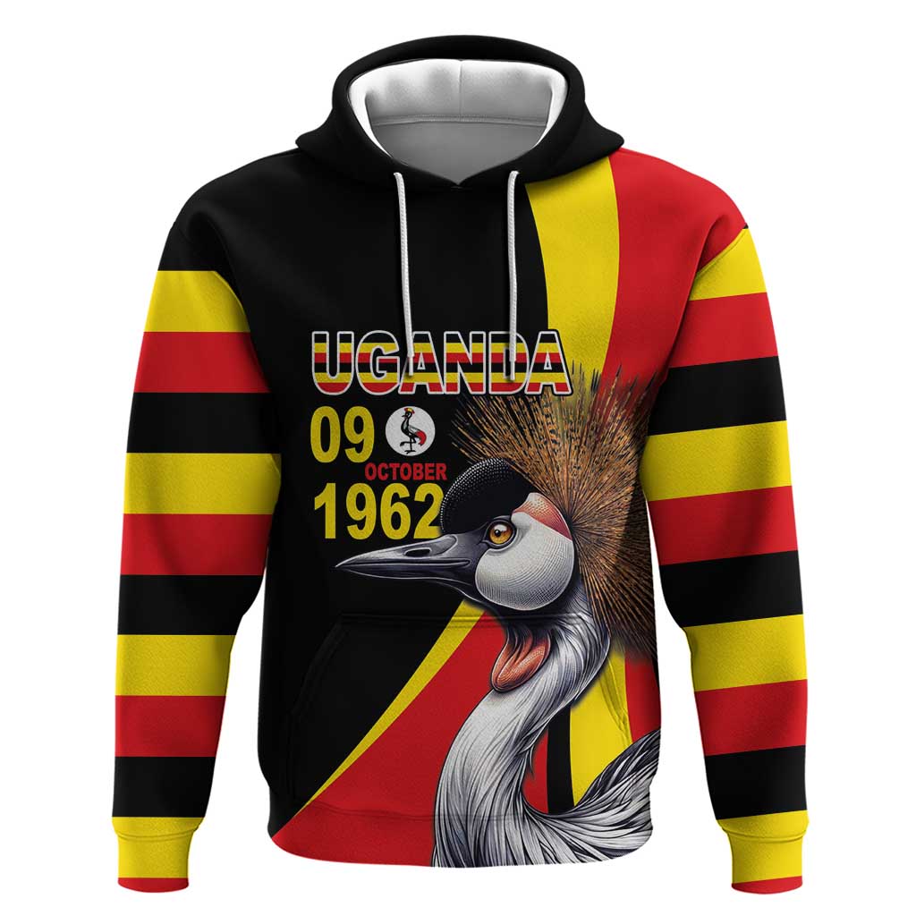 Uganda Independence Day with Crowned Cranes Zip Hoodie