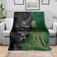 Aotearoa South Africa Rugby Freedom Cup Blanket Kiwi Warriors Haka with King Protea Symbol - African Pride