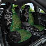 Aotearoa South Africa Rugby Freedom Cup Car Seat Cover Kiwi Warriors Haka with King Protea Symbol - African Pride