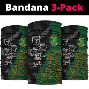 Aotearoa South Africa Rugby Freedom Cup Neck Gaiter Kiwi Warriors Haka King Protea Symbol LT03