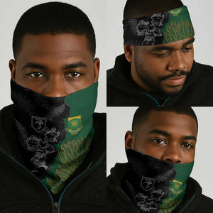 Aotearoa South Africa Rugby Freedom Cup Neck Gaiter Kiwi Warriors Haka King Protea Symbol LT03