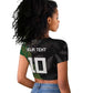 Custom Aotearoa South Africa Rugby Freedom Cup Raglan Cropped T shirt Kiwi Warriors Haka with King Protea Symbol - African Pride