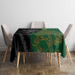 Aotearoa South Africa Rugby Freedom Cup Tablecloth Kiwi Warriors Haka with King Protea Symbol - African Pride