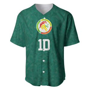 Custom Senegal Football Baseball Jersey Traditional Senegalese Fabric Sporty Style