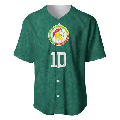 Custom Senegal Football Baseball Jersey Traditional Senegalese Fabric Sporty Style