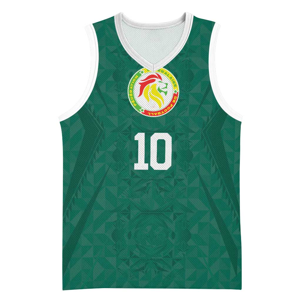 Custom Senegal Football Basketball Jersey Traditional Senegalese Fabric Sporty Style