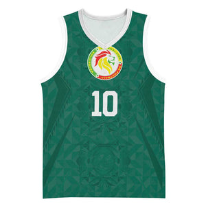 Custom Senegal Football Basketball Jersey Traditional Senegalese Fabric Sporty Style