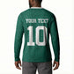 Custom Senegal Football Button Sweatshirt Traditional Senegalese Fabric Sporty Style