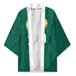 Custom Senegal Football Kimono Traditional Senegalese Fabric Sporty Style