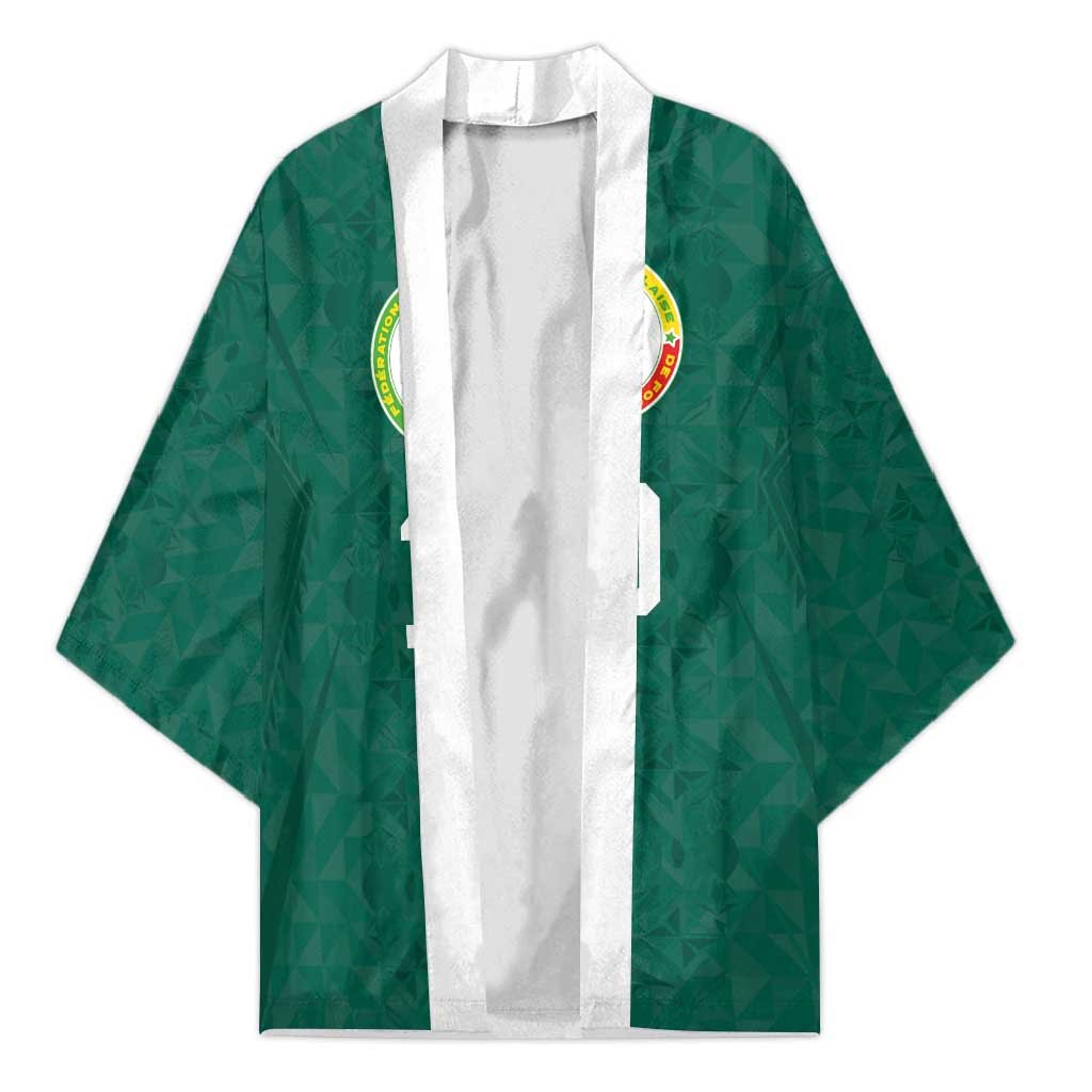 Custom Senegal Football Kimono Traditional Senegalese Fabric Sporty Style