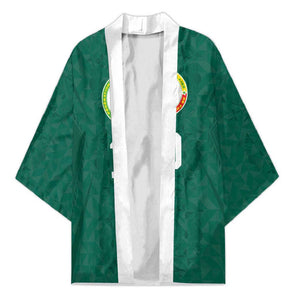 Custom Senegal Football Kimono Traditional Senegalese Fabric Sporty Style