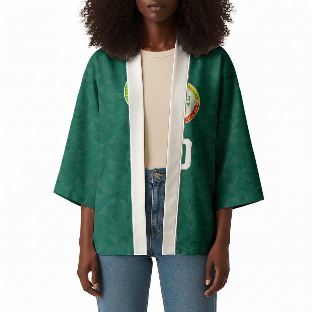 Custom Senegal Football Kimono Traditional Senegalese Fabric Sporty Style