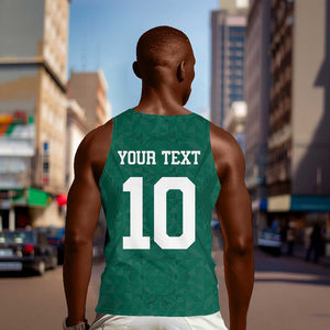 Custom Senegal Football Men Tank Top Traditional Senegalese Fabric Sporty Style