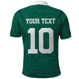 Custom Senegal Football Polo Shirt Traditional Senegalese Fabric Sporty Style