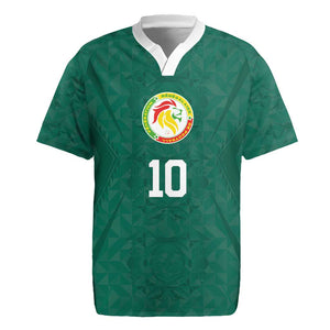 Custom Senegal Football Rugby Jersey Traditional Senegalese Fabric Sporty Style