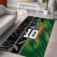 Custom Aotearoa South Africa Rugby Freedom Cup Area Rug Maori Silver Fern Art and Sporty Flag SA - African Pride