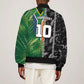 Custom Aotearoa South Africa Rugby Freedom Cup Bomber Jacket Maori Silver Fern Art and Sporty Flag SA - African Pride